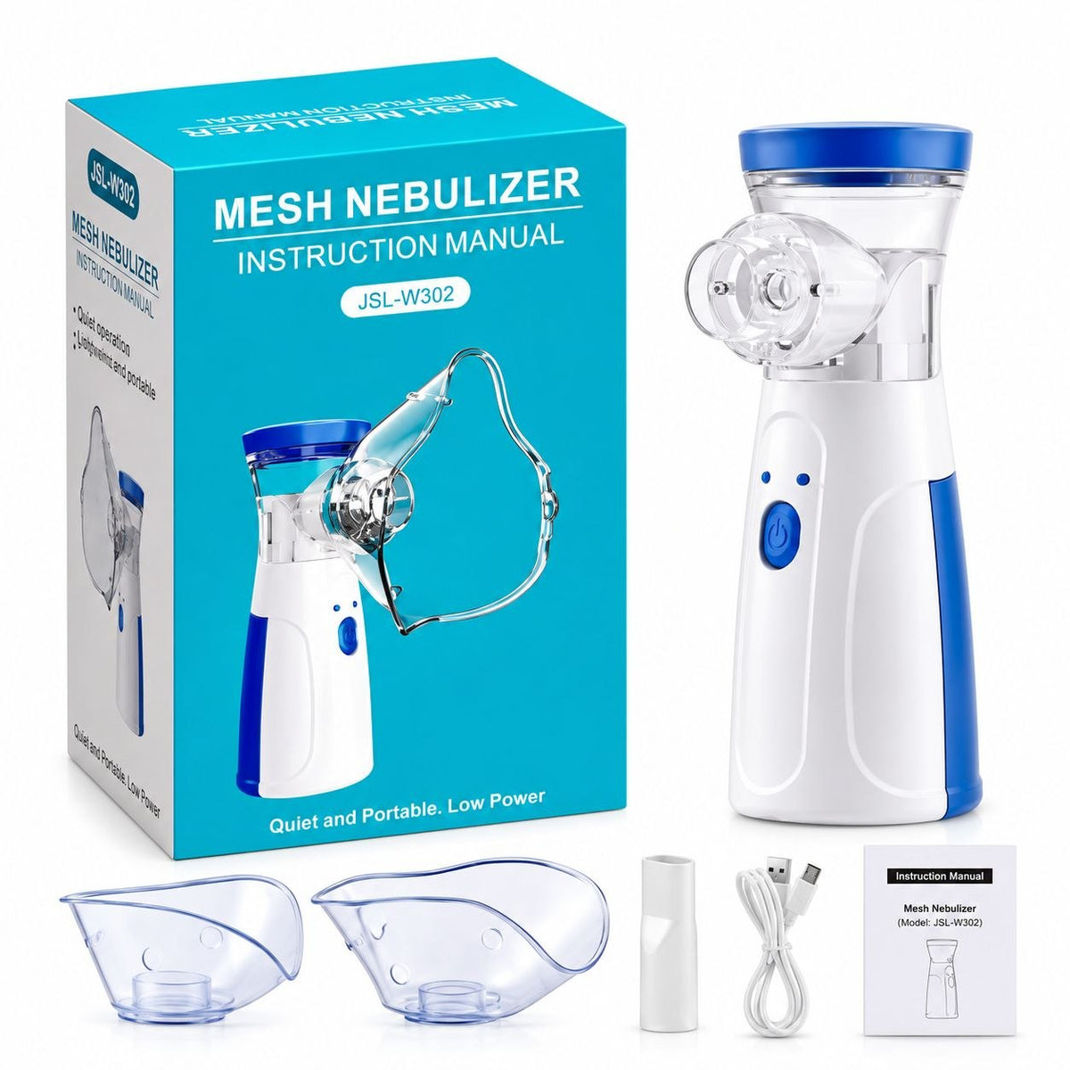 Portable Mesh Nebulizer Compact & Quiet Design